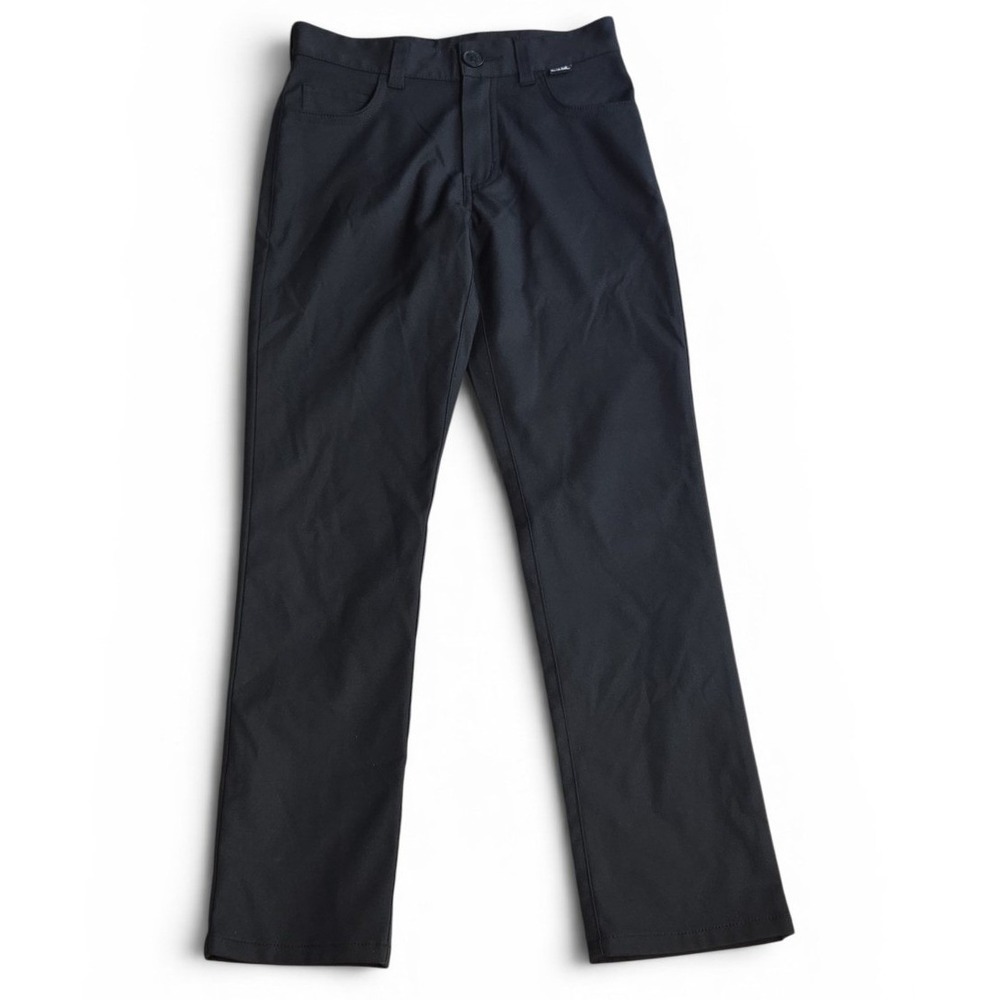 TravisMathew Boys Black Performance Golf Pants Size 8 Straight Leg Trousers